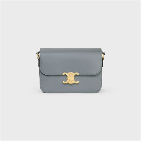 celine triomphe bag light blue|celine triomphe bag preloved.